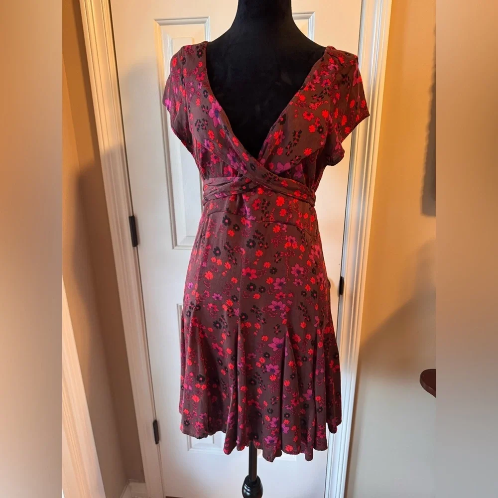 Free People-It Takes Two Floral Wrap Backless Dress - Picture 3 of 11
